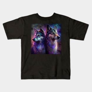 Wolfdog Pair Kids T-Shirt